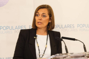 a consejera de Familia, Milagros Marcos, presenta un balance de su gestión en un acto electoral organizado por el PP de Soria-Ical