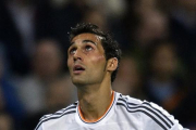 Arbeloa, durante el partido contra el Atlético en el Calderón-AFP / DANI POZO