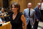 La ministra Teresa Ribera, en el Congreso, el pasado 6 de septiembre.-SANTI DONAIRE
