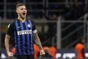 Mauro Icardi en el derby de Milán en octubre de 2018.-EL PERIÓDICO