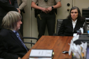 David y Louise Turpin en el juzgado de Riverside, California, junto a sus abogados.-AFP / TERRY PIERSON