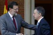 Rajoy y Urkullu en el encuentro del pasado 30-1-2013.-JUAN MANUEL PRATS