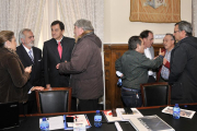 María José Jiménez, Carlos Escobar, Ignacio Díez, Paulino Herrero, Saturnino de Gregorio, Benito Serrano, Carlos González y Juan Luis Hernández.-V.G.