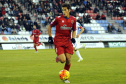 Alex Alegría, el pichichi numantino, se reencontraba con el gol la pasada jornada ante el Almería y ya suma diez tantos.-Diego Mayor