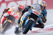 Los pilotos Jack Miller y Marc Márquez durante el Gran Premio de Holanda 2016.-