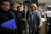 Esperanza Aguirre llega al acto de conciliación con Podemos, el pasado 20 de enero.-Foto: JOSÉ LUIS ROCA