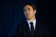 Lopetegui, en la conferencia de prensa en la que anunció la lista de 23 jugadores para Rusia.-AFP / GABRIEL BOUYS