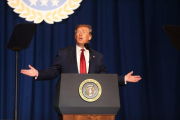 El presidente de los Estados Unidos, Donald Trump, en un acto público. EFE-EPA