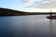El embalse de la Cuerda del Pozo en la tarde de ayer.-ÁLVARO MARTÍNEZ