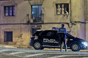 Inmueble, en la plaza Tirso de Molina de Soria, en el que se produjo la explosión el 8 de febrero de 2017.-LUIS ÁNGEL TEJEDOR