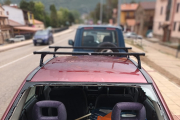 Coche dañado por la granizada.-HDS