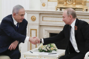 Netanyahu y Putin, en una reunión en el Kremlin-SERGEI ILINSKI