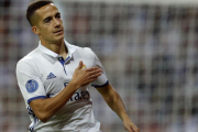 Lucas Vázquez celebra un gol ante el Legia Varsovia la pasada semana, en Champions.-AP / FRANCISCO SECO