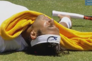 Marcos Baghdatis, fulminado en pleno partido por un golpe de calor.-