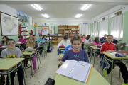 Alumnos de sexto de primaria del colegio Comuneros de Castilla de Ávila.-ICAL