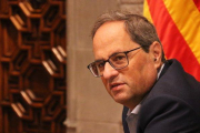 El ’president’, Quim Torra, en el Palau de la Generalitat.-ACN / NAZARET ROMERO