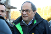 Quim Torra, a su llegada a Molló.-GEMMA TUBERT (ACN)