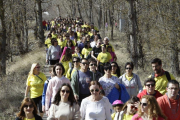 Participantes en la marcha de ayer en Almazán-L.A.T