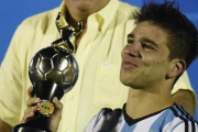 Giovanni Simeone, durante el campeonaato sub 20 con Argentina-AP / MATILDE CAMPODONICO
