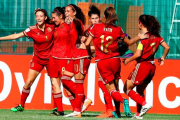 La selección española femenina sub-20.-