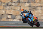 El piloto español Tito Rabat (Estrella Galicia) durante la tercera sesión de entrenamientos.-