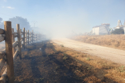 Zona de rastrojeras quemadas junto al vallado de La Saca. GONZALO MONTESEGURO