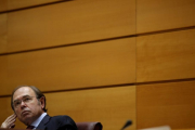 Pío Garcia Escudero, en la sesión de control al Gobierno celebrada en el Senado.-JOSE LUIS ROCA