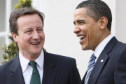 Cameron (izquierda) y Obama, en un encuentro en Londres, en abril del 2009.-AP / CHARLES DHARAPAK