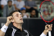 Roberto Bautista celebra la victoria conseguida ante Marin Cilic.-EFE / LYNN BO BO