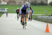 El Duatlón de Numancia se hizo todavía más exigente por las condiciones meteorológicas.-Diego Mayor
