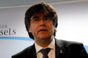 Puigdemont, este jueves 2 de mayo en Bruselas.-NATÀLIA SEGURA (ACN)