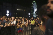 Billie Joe Armstrong, durante la actuación de Green Day en el festival Mad Cool de Madrid.-EFE