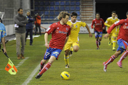 Gorka Larrera en el encuentro ante el Cartagena. / U. Sierra-