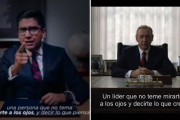 Comparación de los dos vídeos en los que se evidencía el plagio que un exalcalde mexicano ha hecho de un discurso de la serie de Netfix 'House of cards'.-EL PERIÓDICO