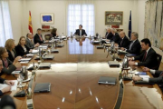 Reunión extraordinaria del Consejo de Ministros para presentar el recurso contra la declaración independentista ante el Tribunal Constitucional.-JOSÉ LUIS ROCA