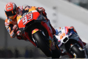 Márquez logra su tercera victoria seguida del mundial en Le Mans.-JEAN-FRANCOIS MONIER