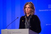 La ’consellera’ de Empresa i Coneixement de la Generalitat, Àngels Chacón, durante una rueda de prensa tras el Consejo Ejecutivo del Gobierno.-ARCHIVO (EUROPA PRESS)