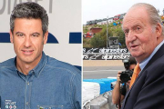 El periodista de Telecinco Nico Abad y el rey Juan Carlos.-Foto: AP / ÁNGEL MORENATTI