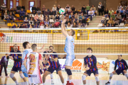 El Barça Voleibol se midió al Río Duero en los cuartos de final del pasado p0lay off. MARIO TEJEDOR