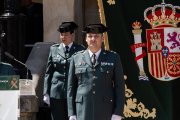La toma de posesión de Sergio Peñarroya como jefe de la Guardia Civil en Soria ha sido en la plaza Mayor.