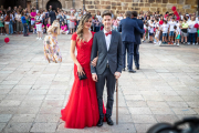 Jurados llegando al Ayuntamiento para la cena de gala.