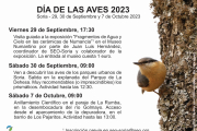 Programa para conmemorar el Día de las Aves en Soria.