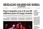 Portada de Heraldo-Diario de Soria de 28 de diciembre de 2023.