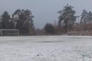 La nieve obliga a aplazar el Covaleda-Tardelcuende de fútbol.