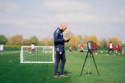 Mario Sandúa en un entrenamiento con el Lille.