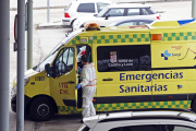 Ambulancia en Urgencias.