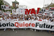 Soria encabezó la histórica manifestación del 31 de marzo de 2019.