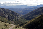 Vista del Moncayo entre Beratón (Soria) y Pujurosa (Zaragoza)