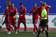 Alfredo Ramo Andrés dirigiendo el partido del Numancia ante el Getafe B.