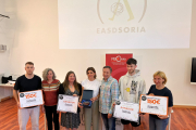 Premiados en el concurso de escaparates creativos de Soria.